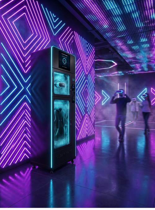 CN-200 in a VR arena: a headset in the upper chamber