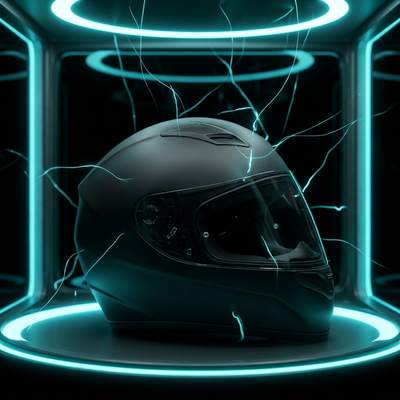 Stage 4: ionisation — filaments of discharge around the helmet in the chamber